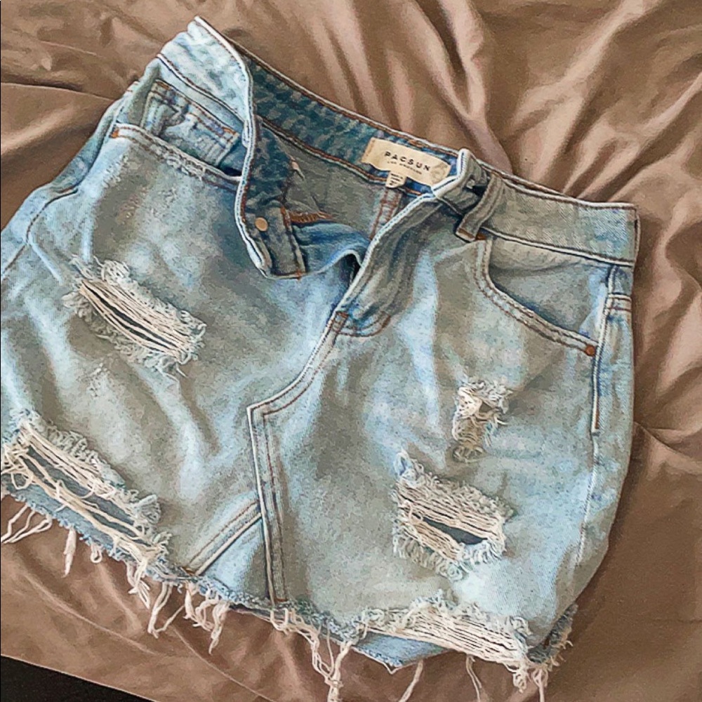 blue jean skirt • Pacsun • Waist 24 • light washed blue